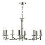 RRP £120 Boxed Adame 8 Light Chandelier Style Ceiling Light (Appraisals Available On Request) (