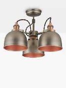 RRP £150 Boxed John Lewis And Partners Baldwin Ceiling Light Pendant (815935) (Appraisals