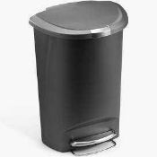 RRP £80 Simple Human Semi Round 50 Litre Step Bin (756074) (Appraisals Available On Request)(
