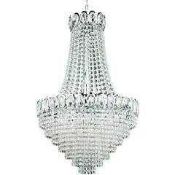 RRP £285 Boxed Search Light Lily Phillipe Crystal Droplet Chandelier (Appraisals Available On