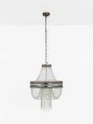 RRP £295 Boxed John Lewis And Partners Lucia Crystal Chandelier (776252) (Appraisals Available On