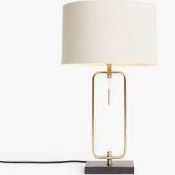 RRP £85 Boxed John Lewis And Partners Frame Table Lamp (788479) (Appraisals Available On Request)(