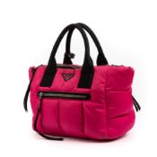 RRP £785 Prada Padded Tote Shoulder Bag Pink/Black Grade A AAP3007 (Bags Are Not On Site, Please