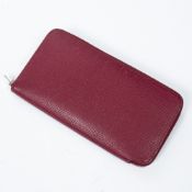 RRP £355 Hermes Azap Silk'in Wallet Burgundy Grade AB AAQ5582 (Bags Are Not On Site, Please Email