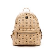RRP £515 MCM Start Side Studded Backpack Beige Grade A AAR2466 (Bags Are Not On Site, Please Email