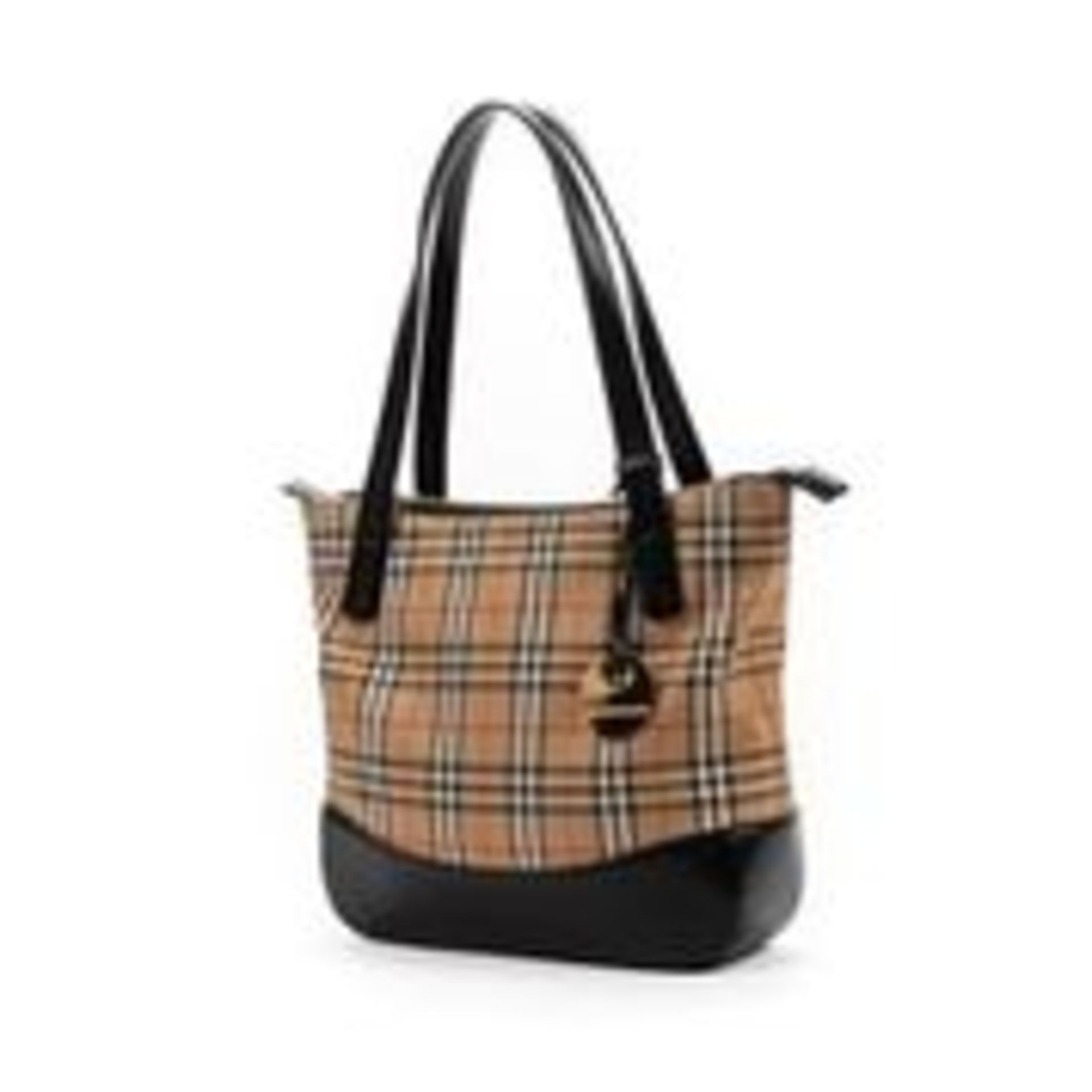 RRP £415 Burberry Bi Color Tote Black/Beige Shoulder Bag AAR2415 (Bags Are Not On Site, Please Email