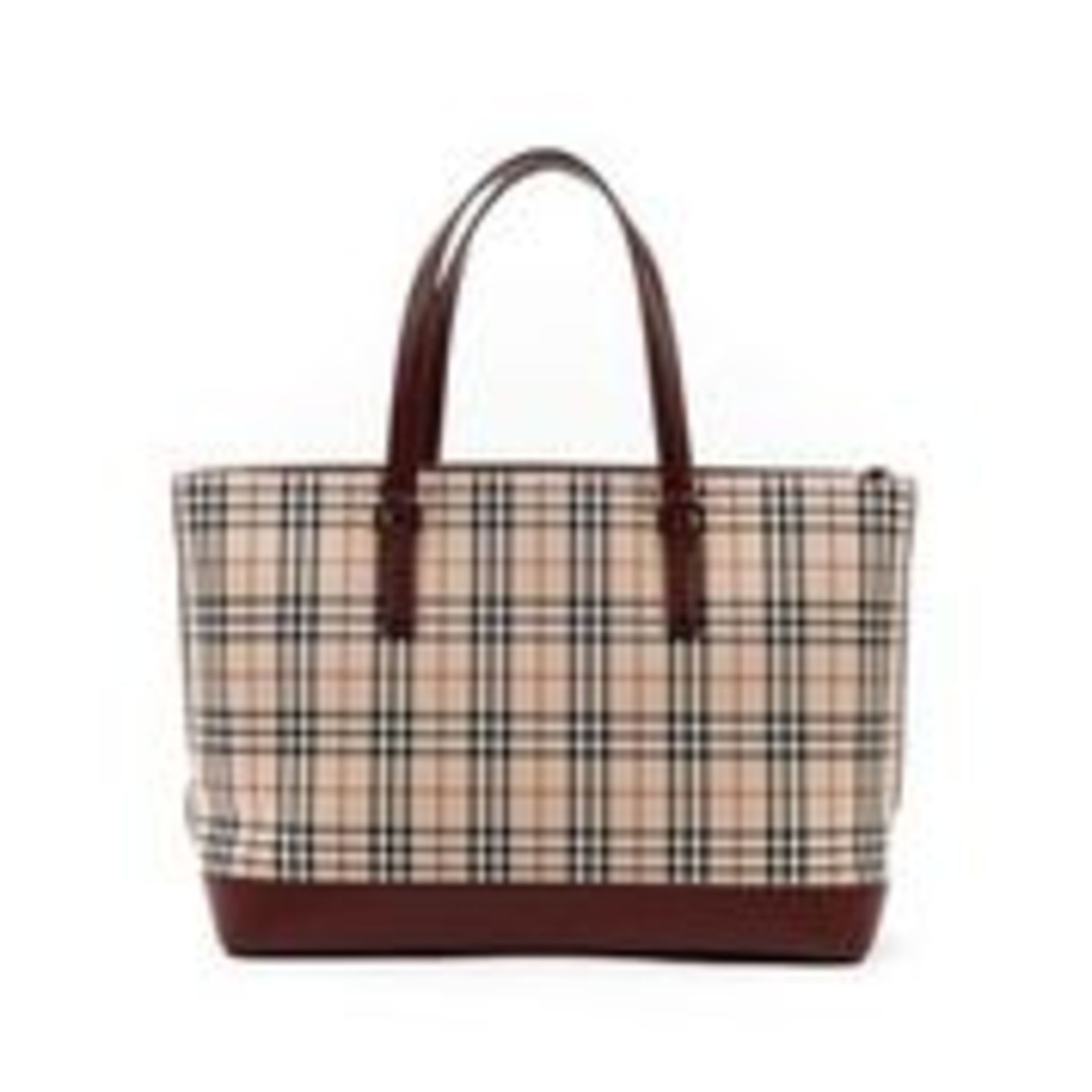 RRP £790 Burberry Bicolor Shopping Zip Tote Shoulder Bag In Beige AAR2872 (Bags Are Not On Site, - Image 2 of 5