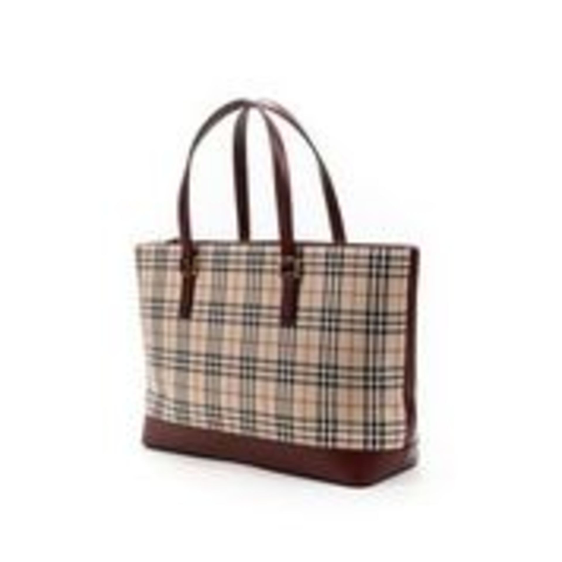 RRP £790 Burberry Bicolor Shopping Zip Tote Shoulder Bag In Beige AAR2872 (Bags Are Not On Site,