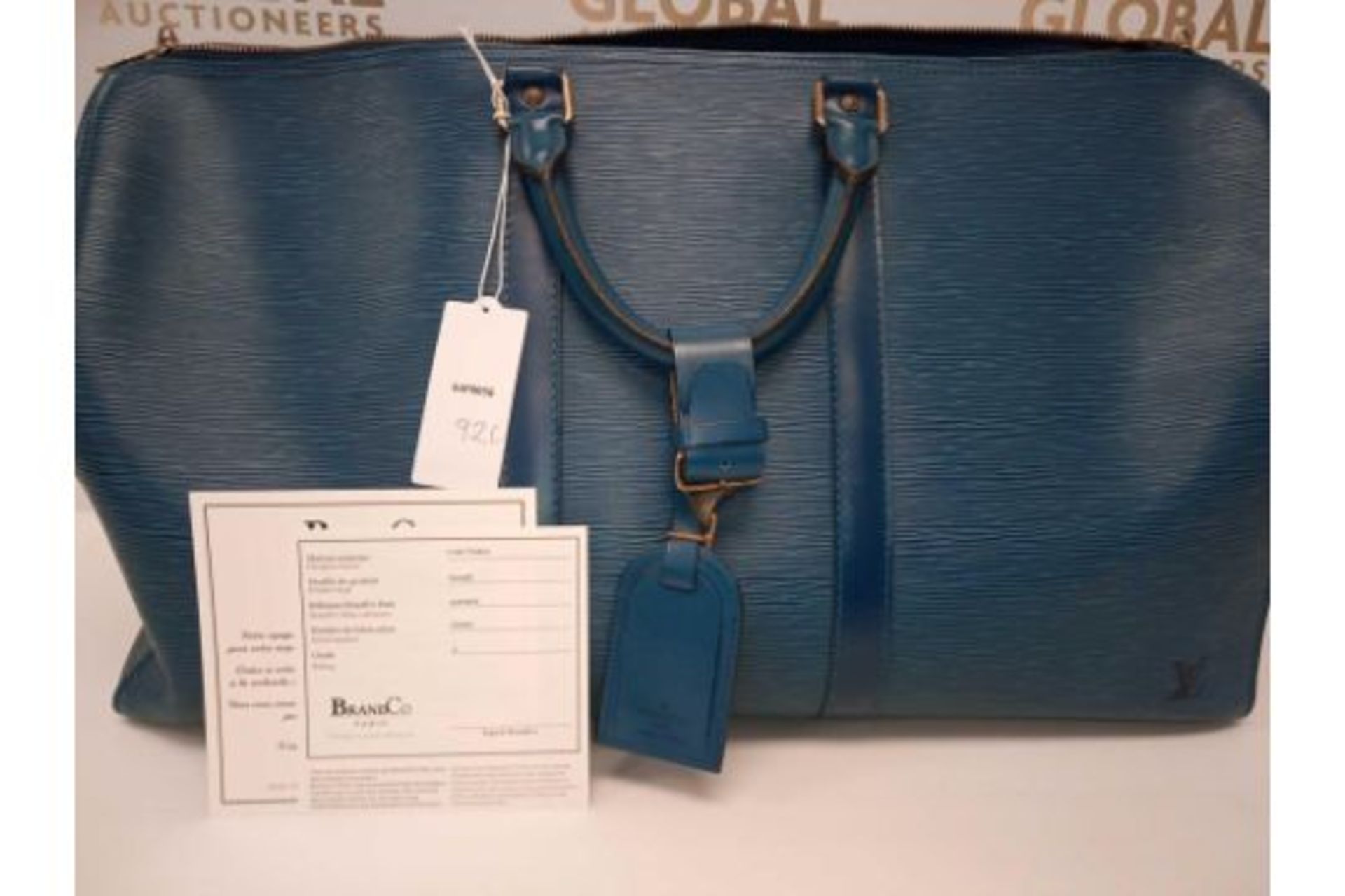 RRP £1000 Louis Vuitton Kendal 50 Blue Calf Leather Travel Bag (Aap0056) Grade A (Appraisals - Image 2 of 2