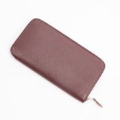 RRP £610 Hermes Azap Silk'in Bordeaux Wallet Grade A AAR7688 (Bags Are Not On Site, Please Email For