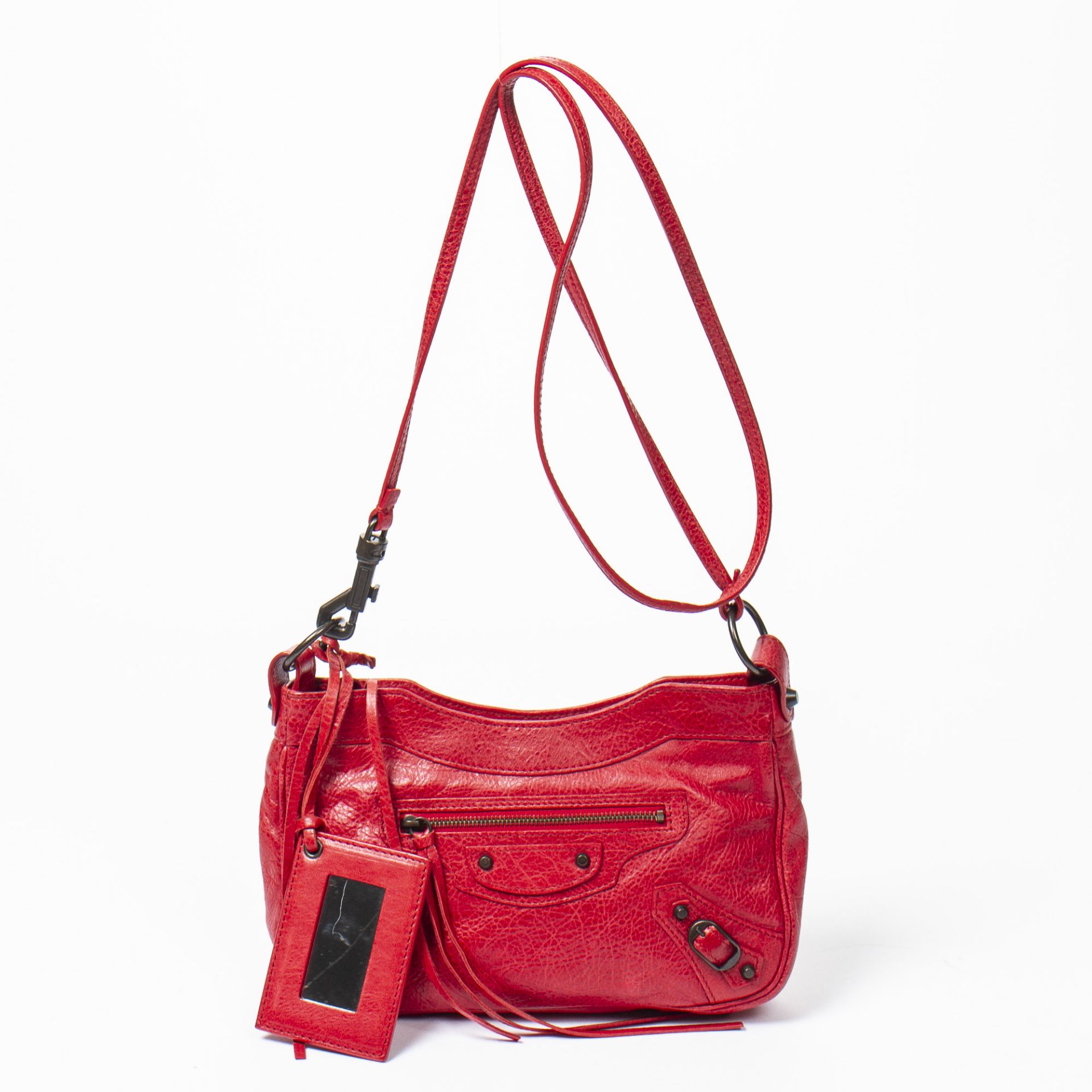 RRP £565 Balenciaga Classic Hip Red Shoulder Bag AAQ2672 (Bags Are Not On Site, Please Email For - Image 2 of 7