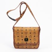 RRP £360 MCM Crossbody Flap Cognac Shoulder Bag Grade A AAQ3047 (Bags Are Not On Site, Please