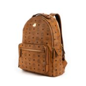 RRP £510 MCM Stark Backpack Cognac Grade A AAP0591 (Bags Are Not On Site, Please Email For