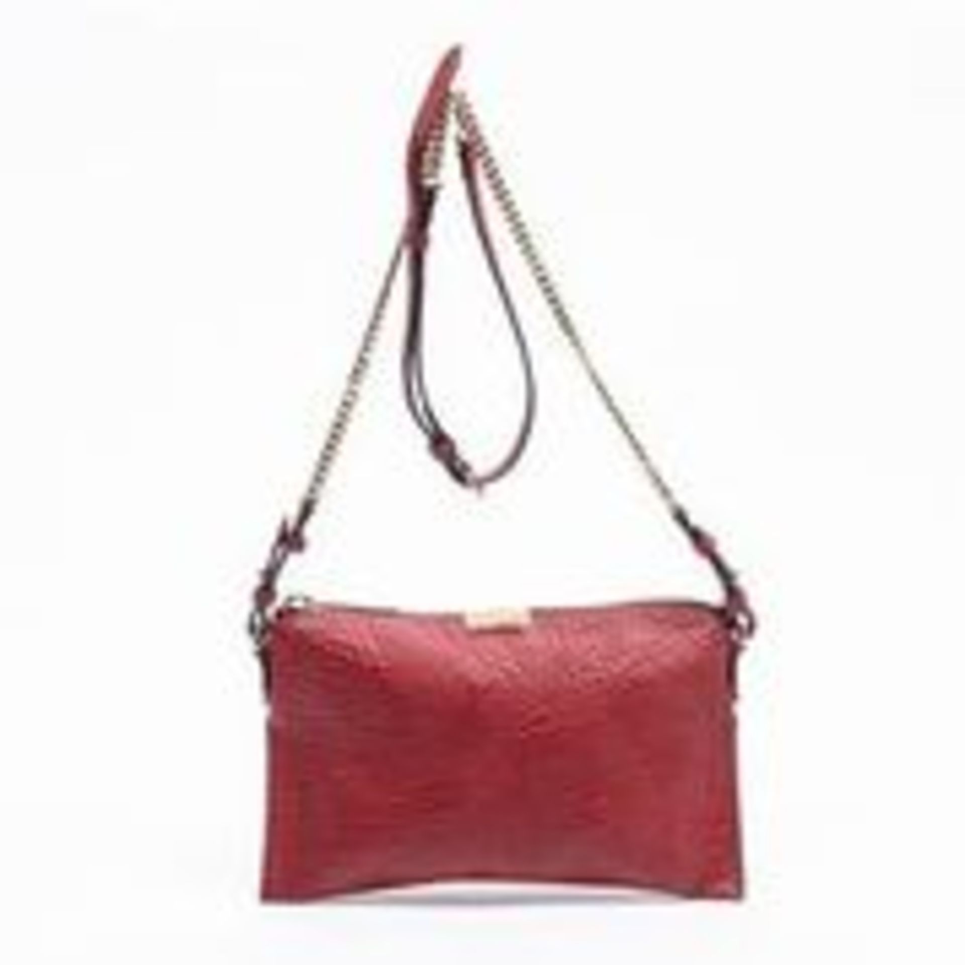 RRP £305 Burberry Chain Crossbody Shoulder Bag In Red AAR8720 (Bags Are Not On Site, Please Email