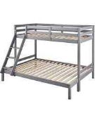RRP £600 Boxed At Home Collection Munich Grey Wooden Bunkbed (117219) (Appraisals Available On