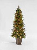 (Jb) RRP £180 Lot To Contain 1 Boxed John Lewis And Partners 6Ft Pre Lit Potted Balmoral Berry Tree