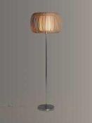 (Jb) RRP £195 ​Lot To Contain 1 Boxed John Lewis And Partners Harmony Floor Lamp With Sating Nickel