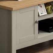 RRP £210 Lot To Contain Boxed Arlington 2 Door Tv-Unit In Grey And Oak Finish