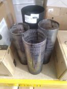(Jb) RRP £120 Lot To Contain 4 Unboxed John Lewis And Partners Decorative Collumn Vases (26.179)