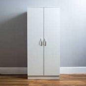 RRP £200 Boxed Wooden Soho 2 Door Wardrobe From The At Home Collection (117219) (Appraisals