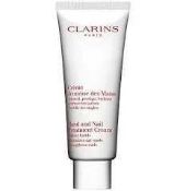 (Jb) RRP £100 Lot To Contain 3 Testers Of 100Ml Clarins Hand And Nail Treatment Cream All Ex-Display