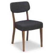 RRP £120 Boxed Pair Of Farringdon Walnut Espresso Dining Chairs (Appraisals Available On Request)(