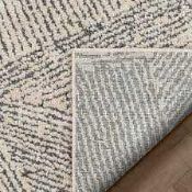 RRP £85 Malaga Enzo Geometric Lines Floor Rug (Appraisals Available On Request) (Pictures For