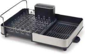 (Jb) RRP £70 Lot To Contain 1 Boxed Joseph Joseph Extend Steel Expandable Dish Rack With Draining Sp