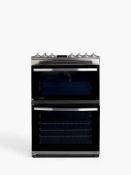RRP £600 John Lewis And Partners Jlwjlf6120 Stainless Steel Double Electric Oven With 4 Ceramic
