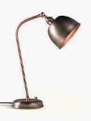 (Jb) RRP £110 Lot To Contain 2 Boxed John Lewis And Partners Baldwin Table Lamp With Antiqued Brass