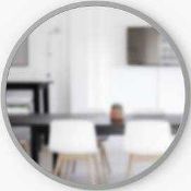 RRP £120 Boxed Umbra Large Round Designer Wall Hanging Mirror (Appraisals Available On Request)(