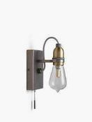 RRP £175 Lot To Contain 3 Boxed John Lewis Items Including 1 Bistro Bathroom Wall Light With Pull Co