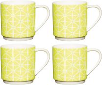 (Jb) RRP £240 Lot To Contain 24 Brand New Boxed High End Department Store Kitchen Craft Neon Yellow
