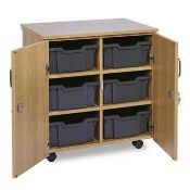 RRP £220 To Contain 1 Boxed Findel Education Cea 6 Deep Vertical Mobile Unit