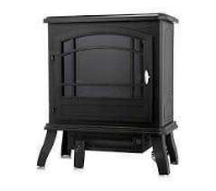 RRP £125 Boxed Power Heat Infrared Quartz Electric Stove Heater In Bronze (Appraisals Available On