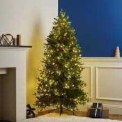 RRP £420 Boxed Pre Lit Dew Drop 6 Ft Natural Christmas Tree (Appraisals Available On Request) (
