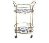RRP £140 Boxed Amanda Holden Bundleberry Entertaining Bar Cart (Appraisals Available On Request) (