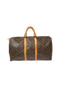 RRP £1,500 Louis Vuitton Keepall 55 Travel Bag, Brown Monogram Coated Canvas, 55x28x25cm (Production