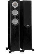 RRP £1,000 Boxed Pair Of Monitor Audio Silver 200 Slimline Floor Standing Speakers
