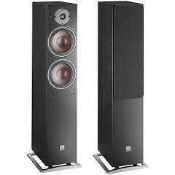 RRP £1000 Lot To Contain Danish Audiophile Loudspeaker Industries Oberon 7 Floor Speakers