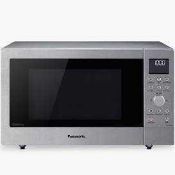 RRP £255 Boxed Panasonic Nn-Cd58Js Stainless Steel Convection Microwave Oven With Grill (674491) (