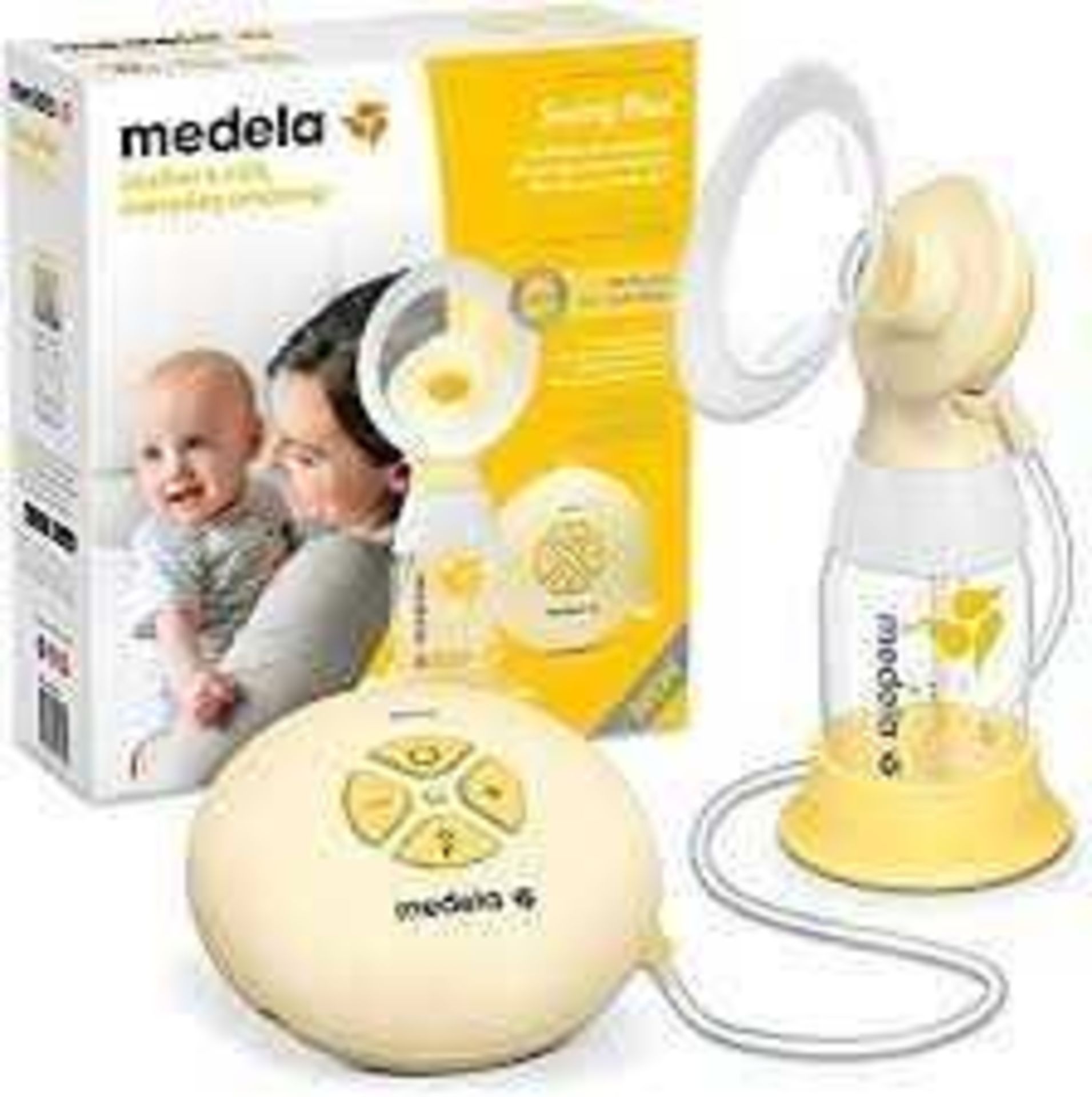 RRP £150 Boxed Medela Swing Flex Electric 2 Faced Breast Pump (1703507) (Appraisals Available On