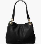 RRP £345 Michael Kors Raven Black Leather Ladies Handbag (718573) (Appraisals Available On