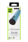 (Jb) RRP £400 Lot To Contain 20 Techlink 2600Mah Re Charge Pocket Power Usb Chargers