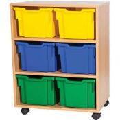RRP £220 Boxed Brand New Findel Education Cea 6 Deep Static Vertical Storage Unit