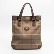RRP £435 Burberrys Tall Tote Handbag In Khaki Green/Brown AAR8511 (Bags Are Not On Site, Please