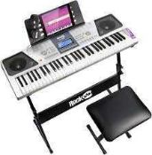 (Jb) RRP £145 Lot To Contain 1 Boxed Rock Jam Keyboard Super Kit