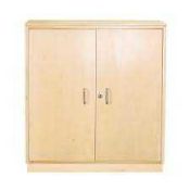 RRP £300 Contain 1 Boxed Findel Education Large Solid Wooden Storage Unit With Lock