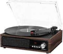 (Jb) RRP £85 Lot To Contain 1 Boxed Victrola 3 In 1 Bluetooth 3 Speed Turntable With Fm Radio, Remov