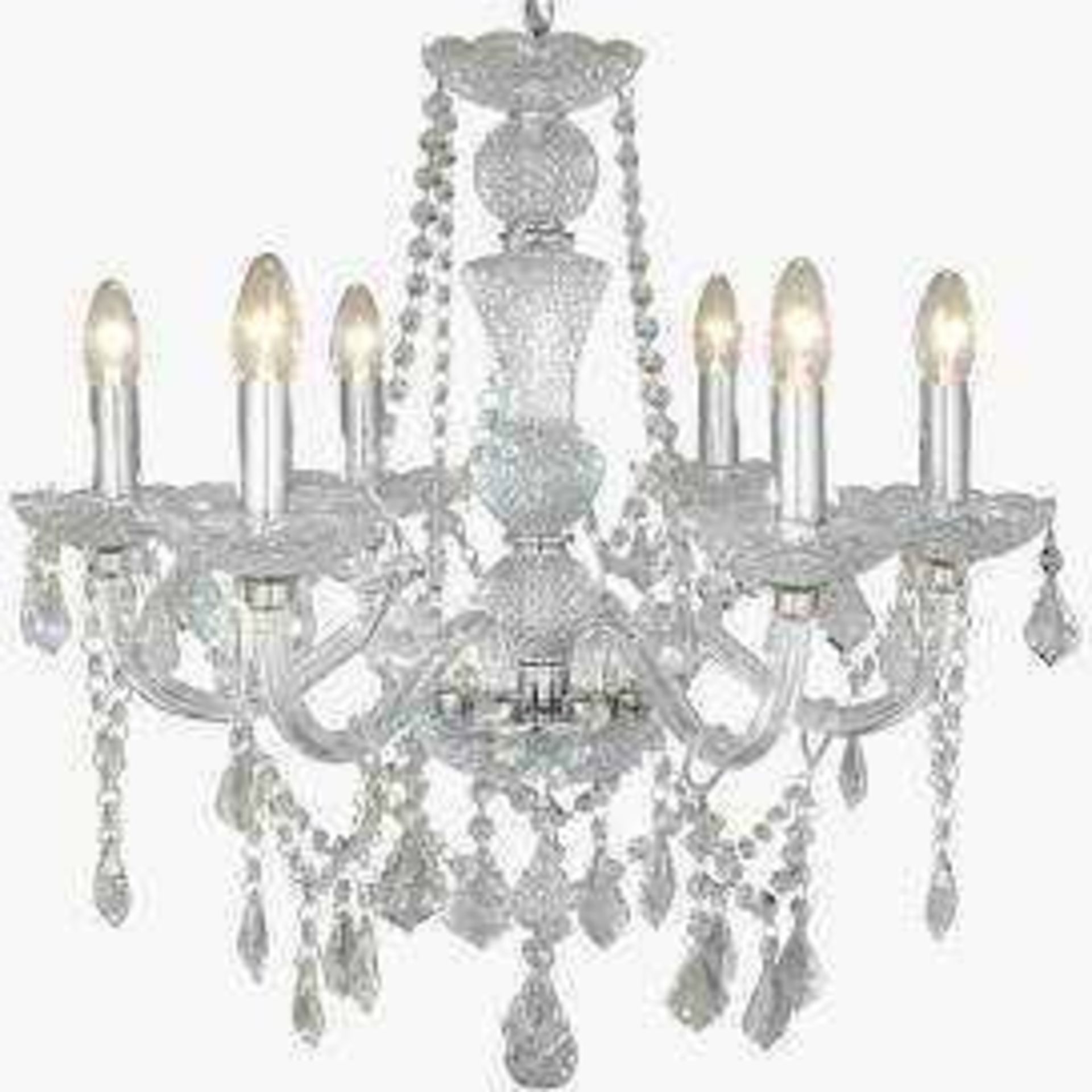 (Jb) RRP £250 Lot To Contain 1 Boxed John Lewis And Partners 6 Light Ceiling Chandelier Pendant (21.